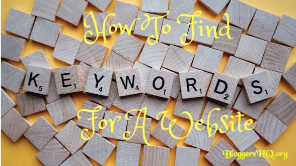 How To Find Keywords For A Website
