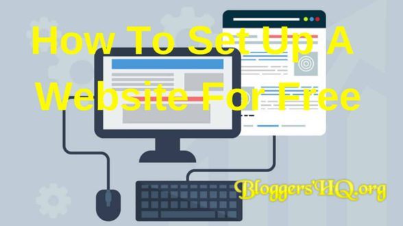 How To Set Up A Website For Free