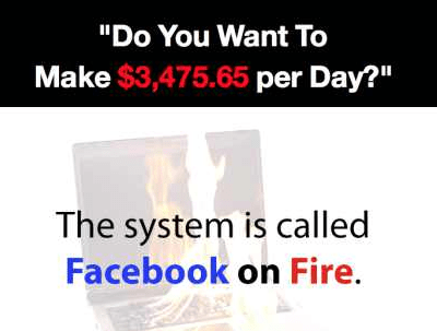 Facebook On Fire Scam