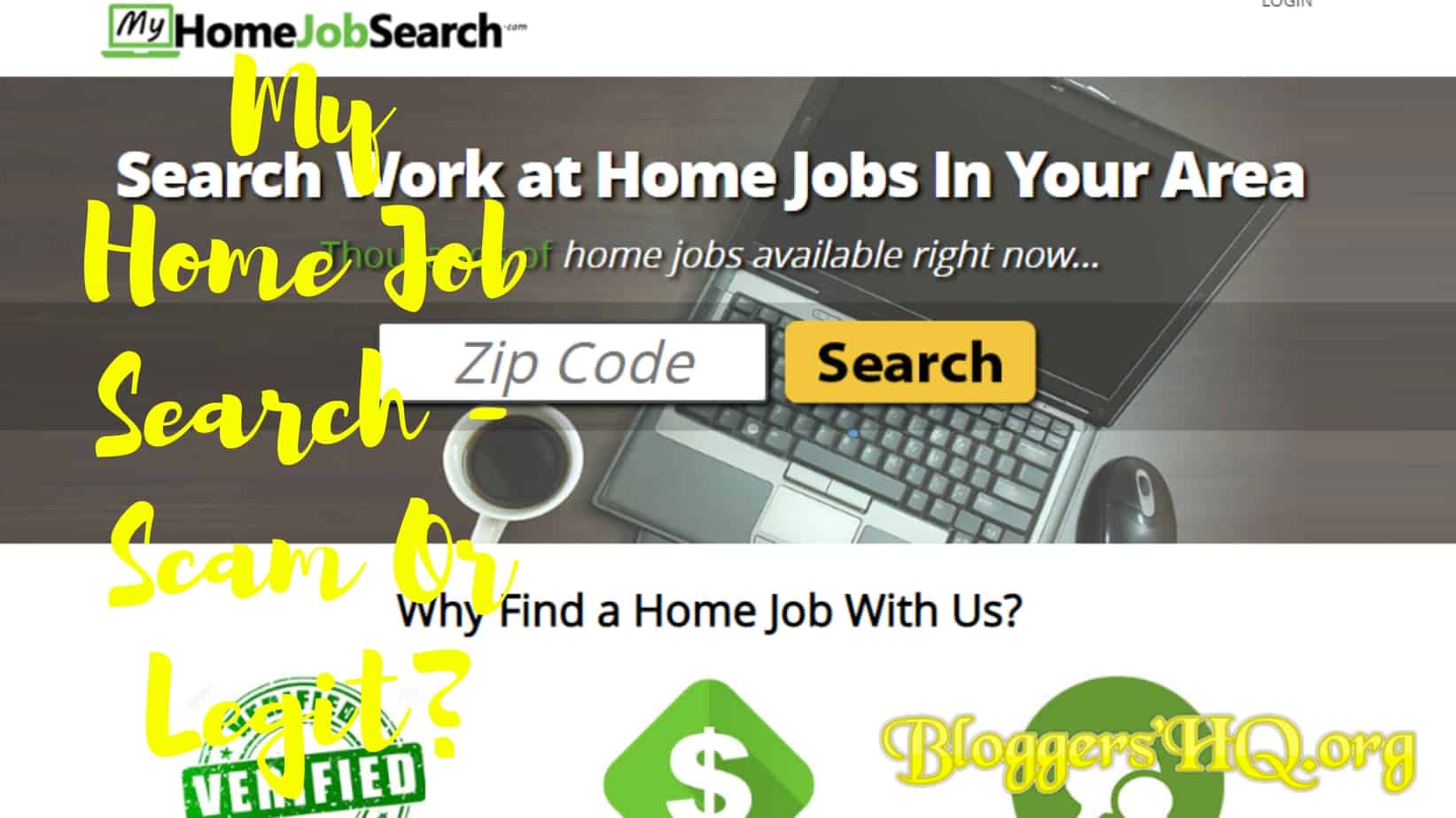 My Home Job Search Scam