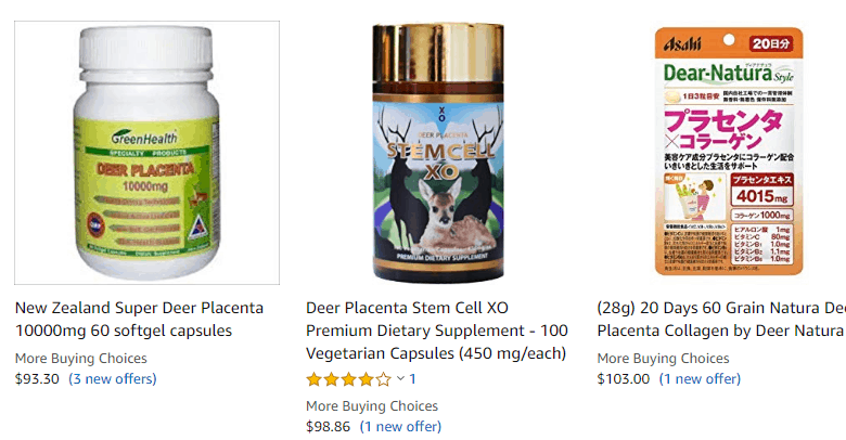 Deer Placenta Products