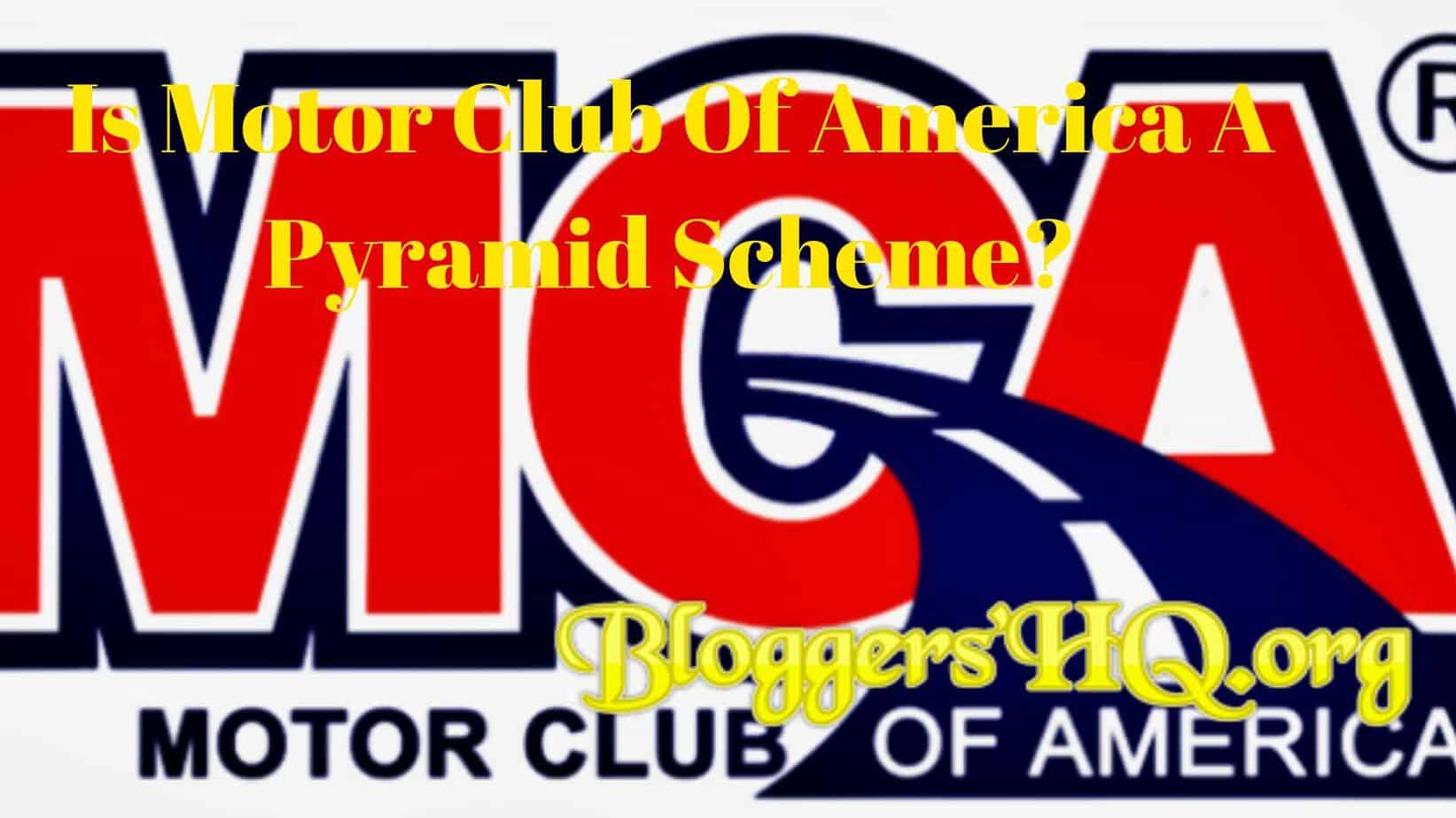 Is Motor Club of America a Pyramid Scheme?