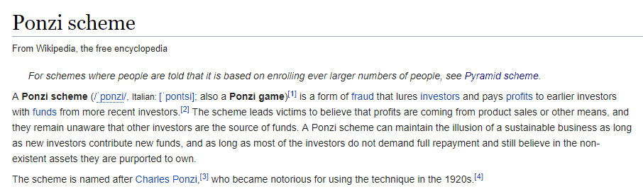 Ponzi Scheme Wikipedia