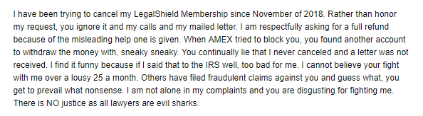 Complaints About Legal Shield