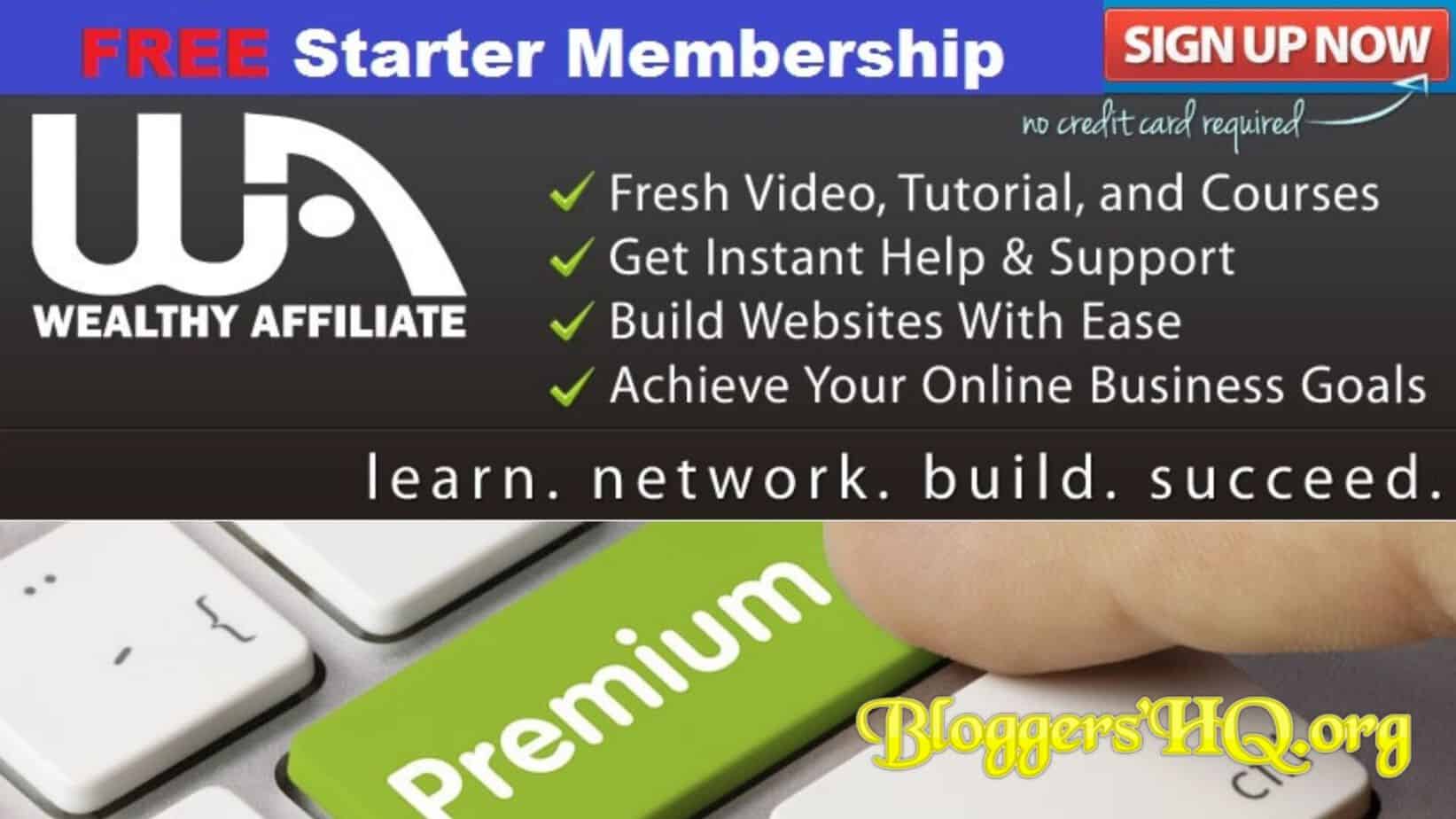 Wealthy Affiliate Free Membership