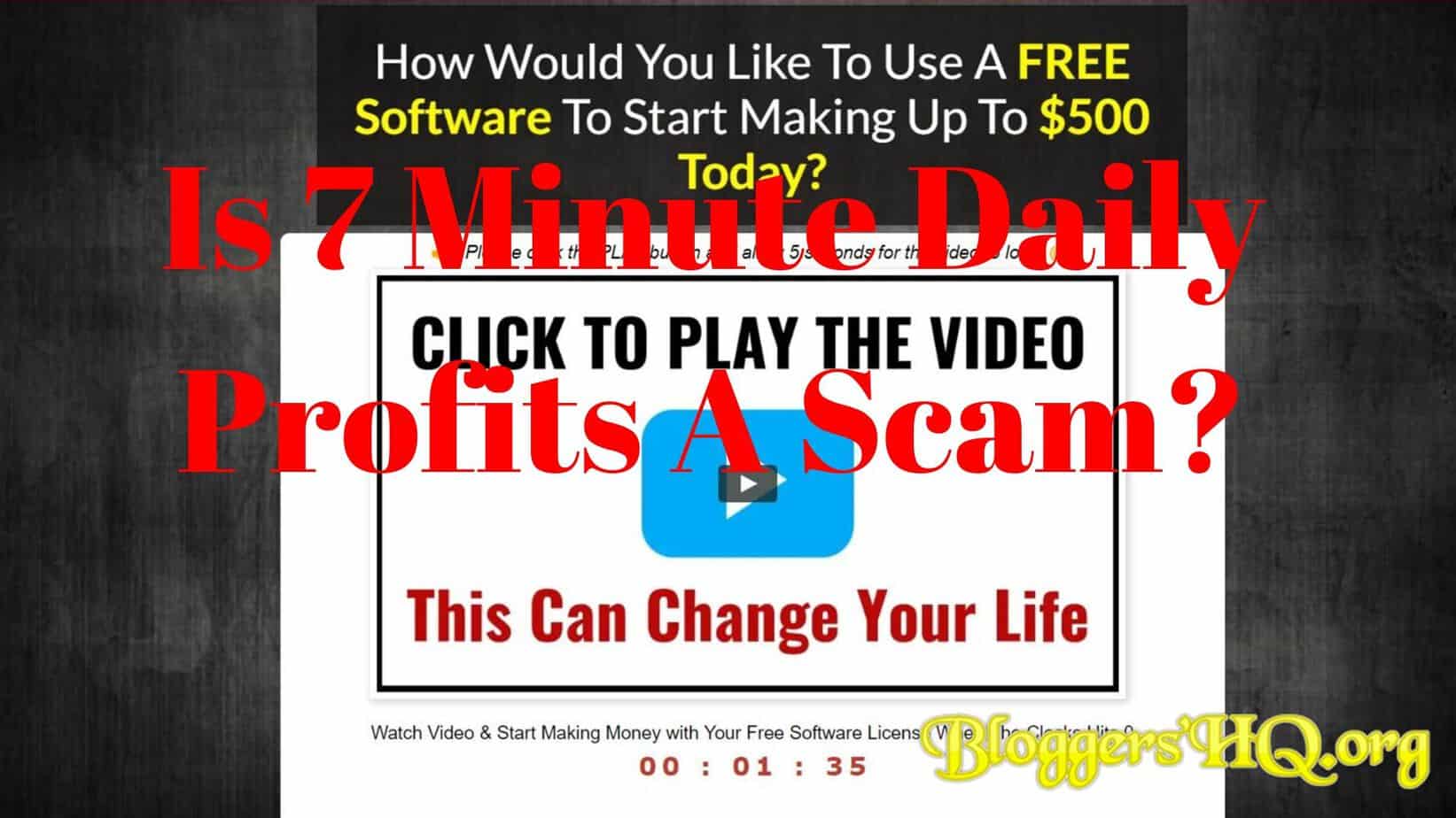 Is 7 Minute Daily Profits A Scam