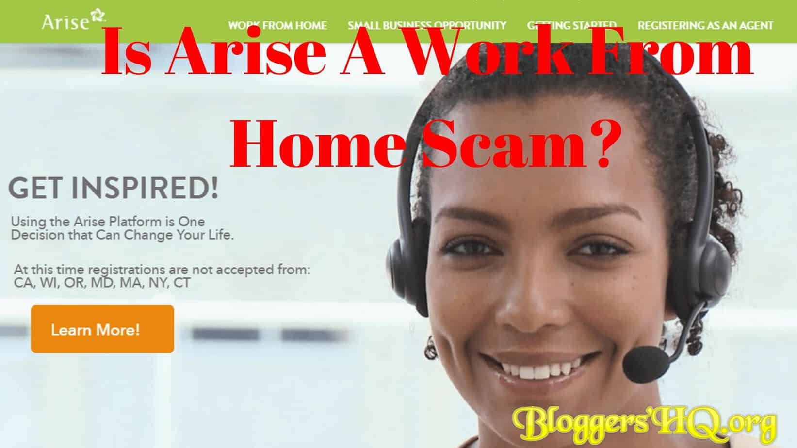 Is Arise A Work From Home Scam