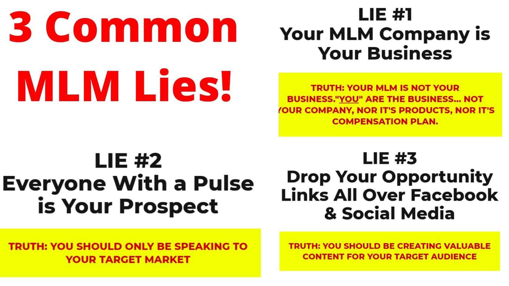 3 Common MLM Lies