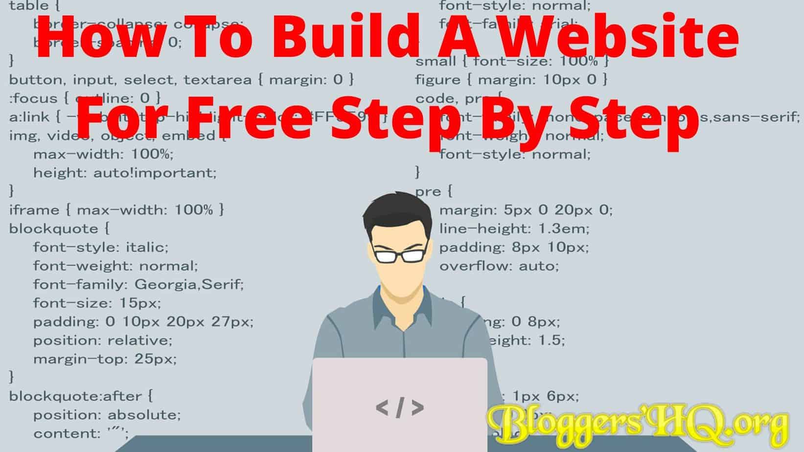 How To Build A Website For Free Step By Step