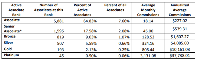 Max International Income Disclosure Statement