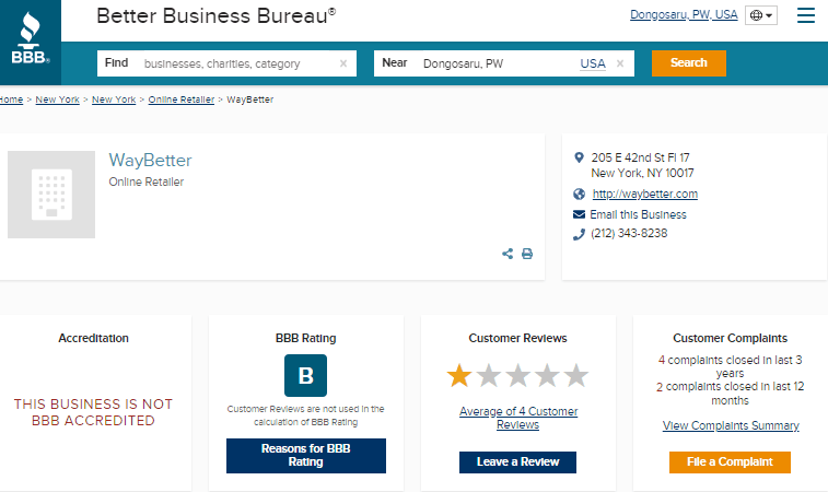 StepBetter BBB Rating