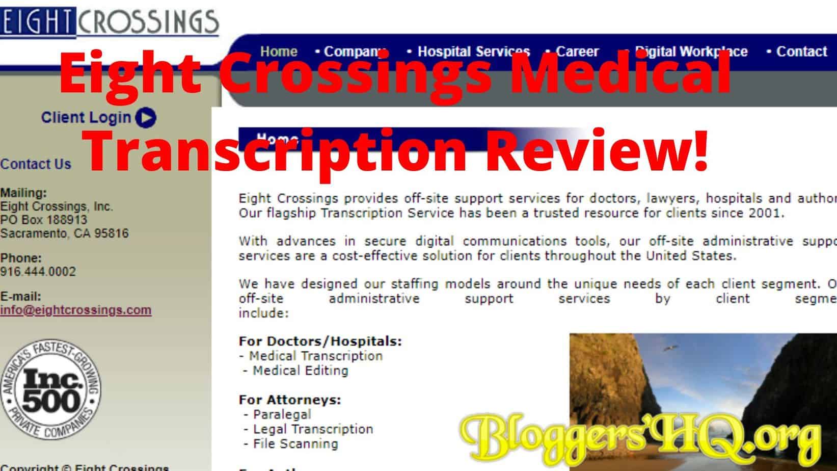 Eight Crossings Medical Transcription Review