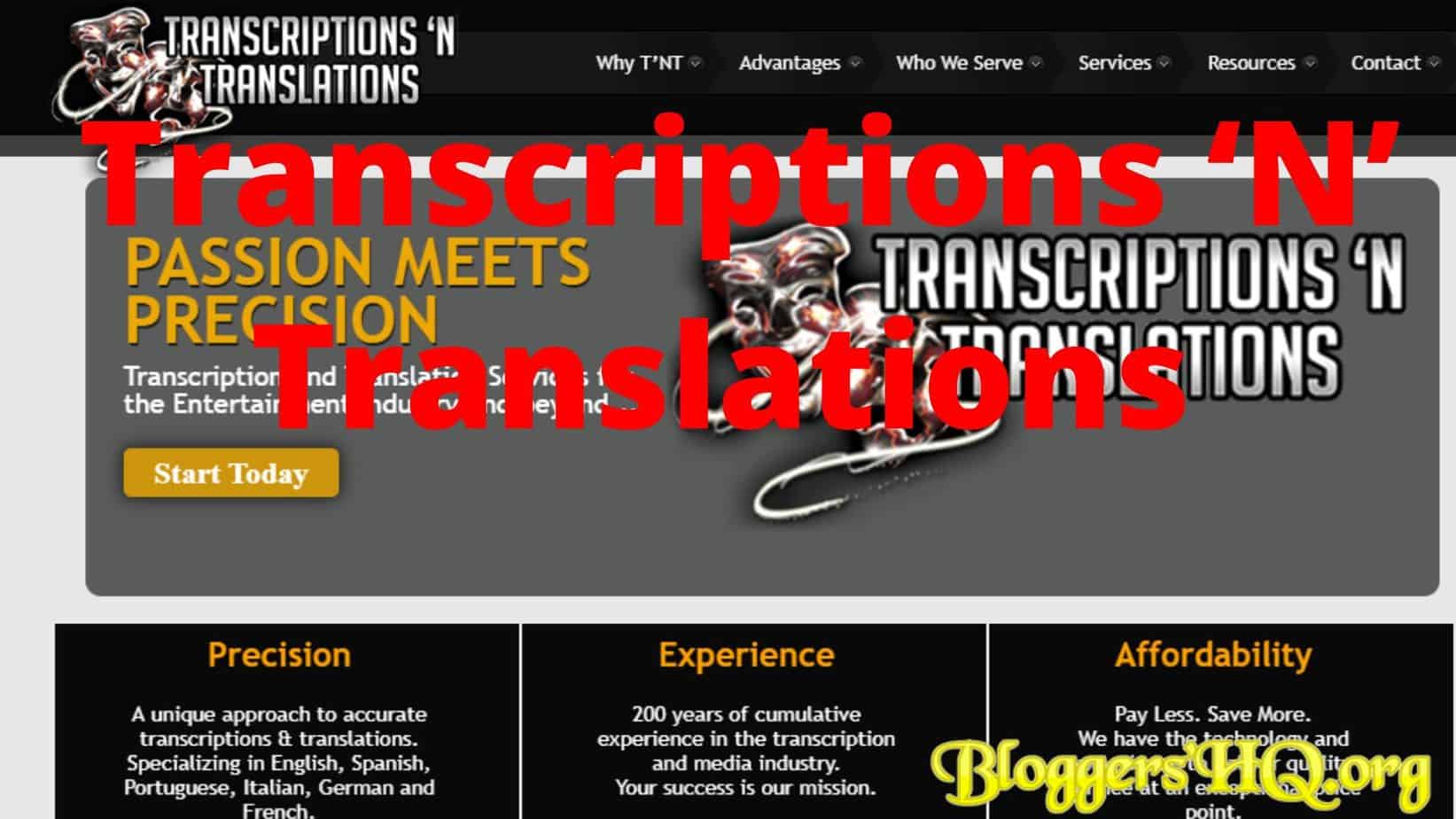 Transcriptions ‘N’ Translations