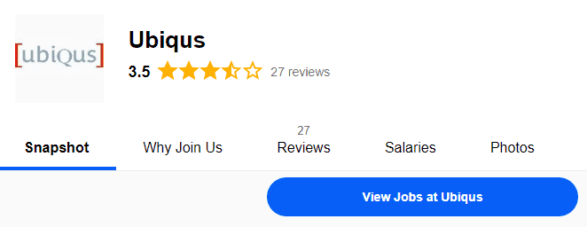 Ubiqus Reviews Indeed