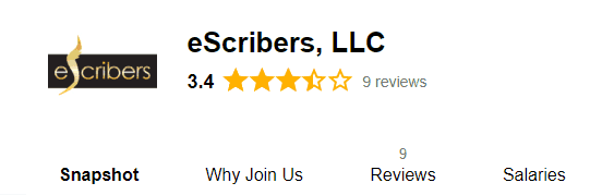 eScribers Reviews Indeed