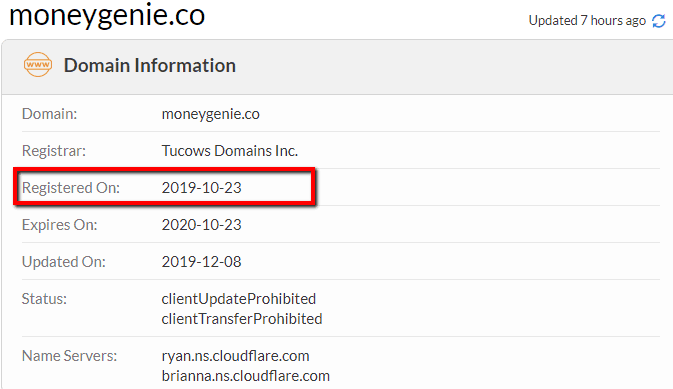 Money Genie Whois