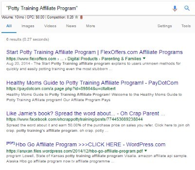 Potty Trainning Affiliate Program
