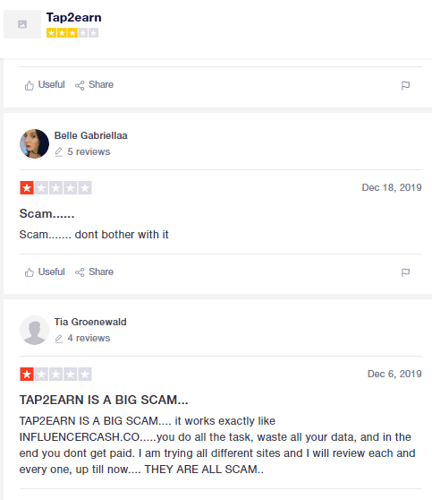 Tap2Earn Complaints
