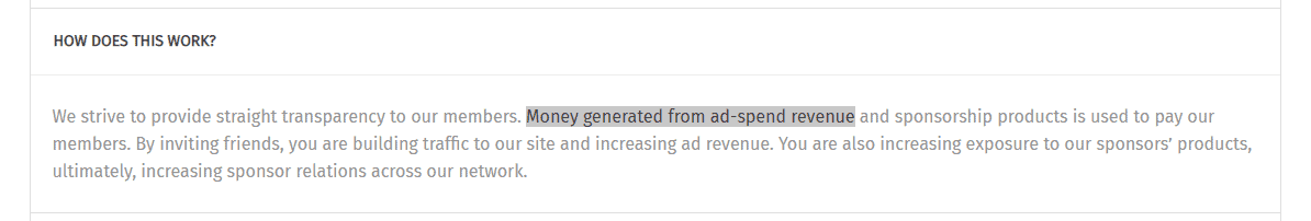 Ad Revenue Business Model Claims