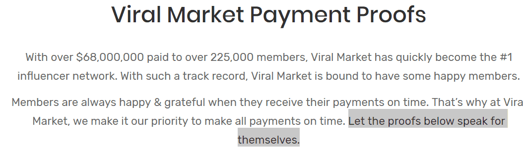 Fake Viral Market Revenue Claim