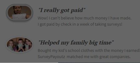 Survey Payoutz Testimonials