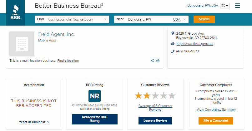 Better Business Bureau Accreditation.