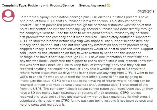 CTFO Reviews and Complaints